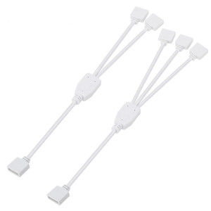 4 pin RGB LED şerit konektörü 1 ila 1 2 3 4 5 tak güç Splitter kablosu 4pin iğne dişi konnektör tel RGB Led şerit ışık - Product Image 1