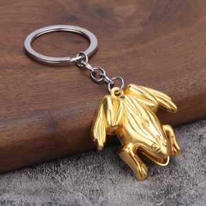 可爱精致青蛙钥匙扣独特仿真青蛙钥匙扣时尚动物钥匙扣 - Product Image 4