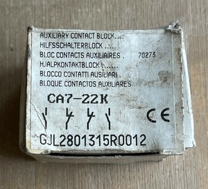 New and Original Plc CA722K AUXILIARY CONTACT <strong>BLOCK</strong> 10A NEW in BOX PLC Programming Controller - Product Image 2