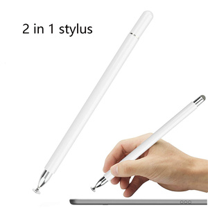 Capacitive <strong>Pen</strong> Universal for ipad Cell Phone Touch Screen <strong>Stylus</strong> Disc Cloth Head 2 in 1 Tablet Painting <strong>Stylus</strong> - Product Image 2