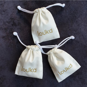 Thiết Kế Mới May Bông Dây Kéo Túi Biểu Tượng Tùy Chỉnh Mỹ Phẩm Bụi Sack Đồ Trang Sức Bao Bì Pouch Thủ Công Kẹo Quà Tặng Túi - Product Image 3