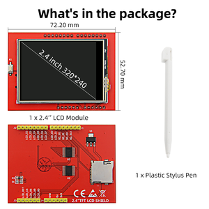2.4 pollici SPI LCD Touch Screen Monitor 320*240 RGB 65K modulo Display LCD a colori per Arduino
