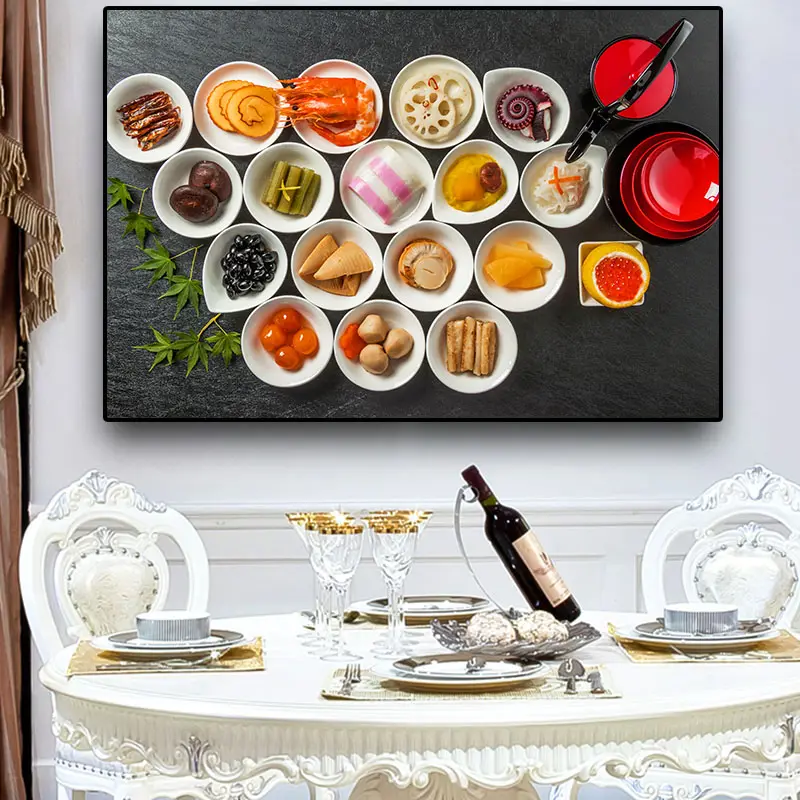 Cuadro en lienzo de frutas y verduras para cocina, pósteres e impresiones, arte moderno para pared, imagen de comida, sala de estar