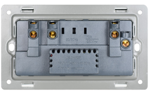 Enchufe de pared multifunción con 2 tomas de corriente CA y puertos USB duales que cargan con interruptor de toma de corriente de pared USB