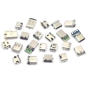 USB连接器微型5针DIP USB连接器母部分b型微型Usb插座，用于手机充电引脚连接器