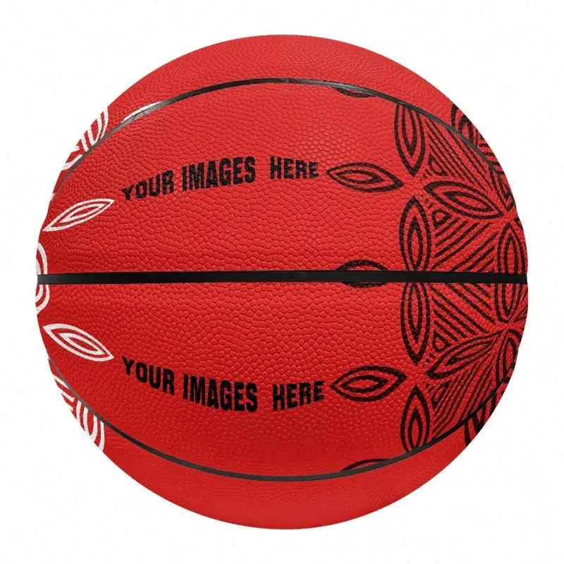 Bola de basquete personalizada para presente de treinamento, bola personalizada com tamanho 7 e novo design, imagem sob demanda