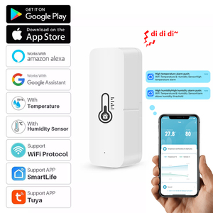 Controlador inalámbrico de humedad, Sensor de temperatura y humedad, Tuya, Wifi - Product Image 2