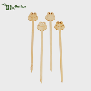 Bướm hoặc tùy chỉnh trang trí nội thất tre BBQ xiên phân hủy sinh học tre cà phê khuấy cocktail Gậy Burger Gậy trái cây Picks - Product Image 4