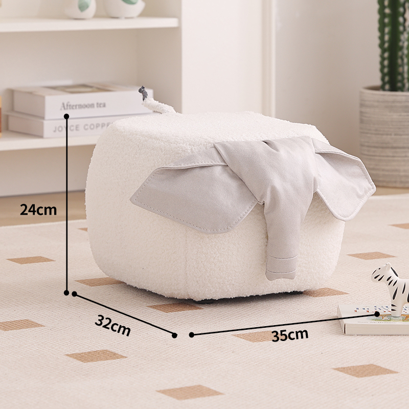 Éléphant blanc - 24 cm de haut