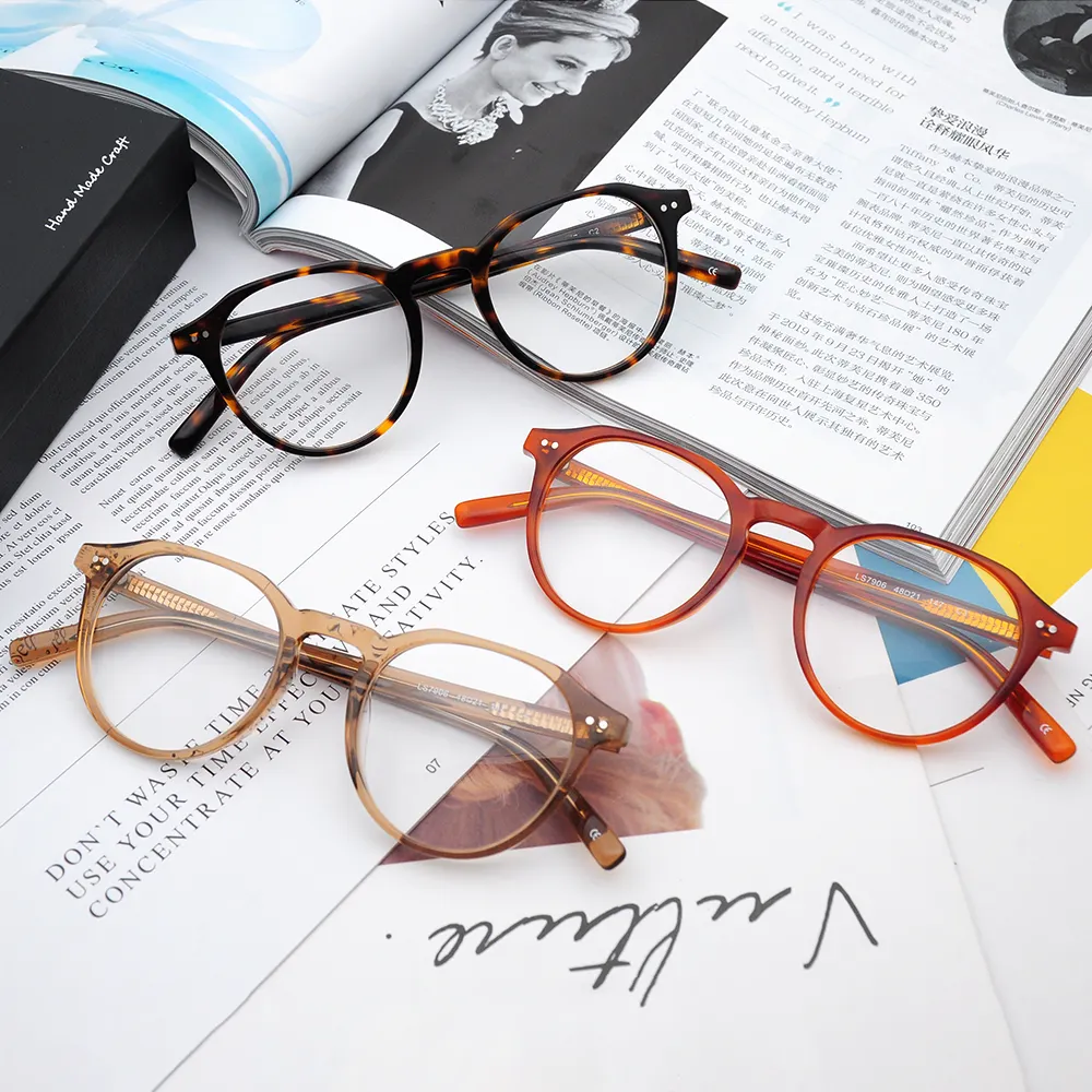 Popular Eyewear CE China Wholesale Cat Eye Glass Eyeglasses Spectacle Optical Frame Modern Design Italy Frames