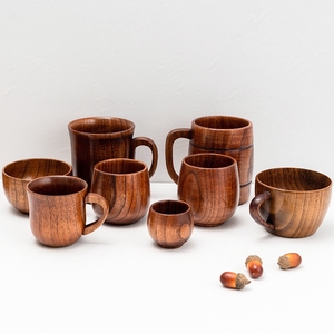 Yüksek kalite özel doğal ahşap bardak fabrika doğrudan çay ve kahve Drinkware su bardakları kazınmış logosu ile - Product Image 1