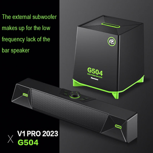 SOCOVEZ制造商提供适用于电脑游戏产品型号V1S的带低音炮和光同步RGB的2.1条形音箱 - Product Image 5