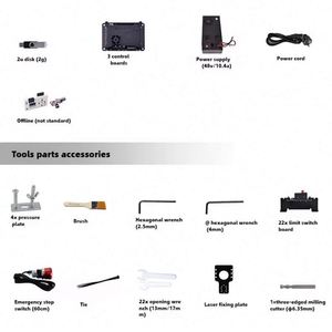 ANDUUK CNC 4030Pro 3-Axis PCB Drilling Mini carpintería CNC máquina de grabado para DIY madera mini máquina enrutadora de madera - Product Image 3