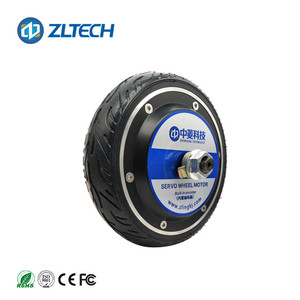 36V-48V Dc 250W 5Nm Load 120kg 6.5 Inch AGV <strong>Vector</strong> Robot Steering Wheel Servo Brushless Electric Hub <strong>Motor</strong> with Encoder