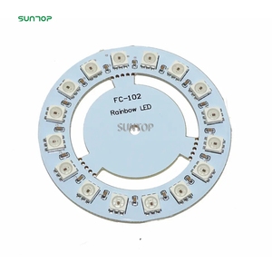 OEM/ODM WS2811 eingebautes 16 rundes 5050 RGB Vollfarb-LED-Modul - Product Image 2