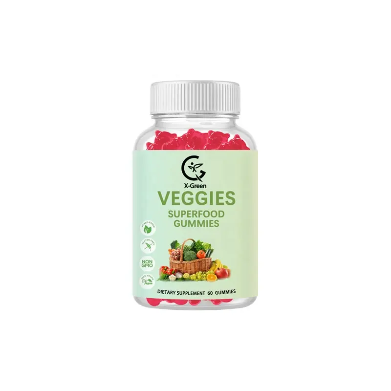 Supergreens Gummies Daily Green Superfoods supplemento con spinaci Broccoli Moringa per supporto immunitario