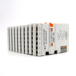Controlador PLC RS232, RS485, relé, módulo PT100 IO programación opcional, módulos de entrada y salida analógicos y digitales