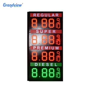 Di controllo remoto esterno 7 segmenti digitale del prezzo del gas numero di display a Led dello schermo cartello