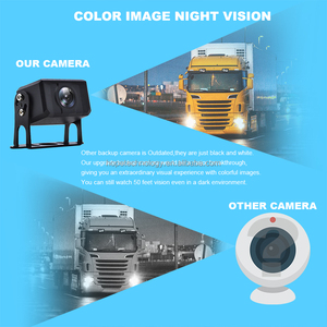 7英寸四路分屏监视器，带120度夜视4通道反向摄像机DVR - Product Image 5