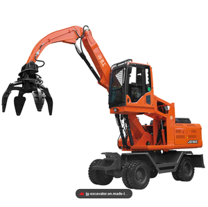 Loader <strong>Manipulator</strong> with Hydraulic Grappling Claw Machine Is Collecting, Moving Old Steel, Scrap Metal. - Product Image 4