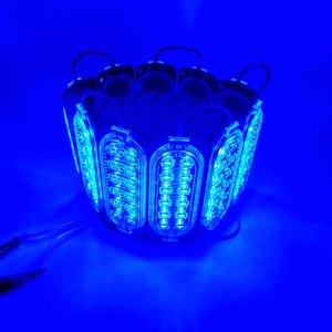 3 tel yeni tasarım hala hafif çift renkler çakarlı lamba iki fonksiyonları Led modülü gösterge ışığı DC 12V IP67 OEM 75 80 değil Led - Product Image 3