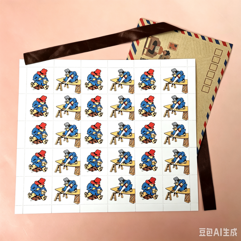 Bleu foncéUK 30 x timbres Paddington de 1ère classe