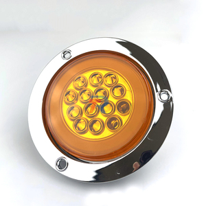 ไฟท้าย LED รถพ่วงทรงกลมขนาด4นิ้วสีแดงสีเหลืองอำพันพร้อมสายควบคุม5เส้น12V 24V DC อเนกประสงค์สินค้ามาใหม่ - Product Image 4