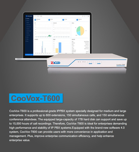 Grande capacità SIP Server Zycoo IP PBX con 600 sip utenti estensione T600 - Product Image 3