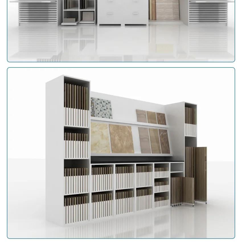 Designer Material Selection Cabinet Combined Technical Walls Stone Sample Drawer Showroom Exhibition Tile Granite Display Drawer