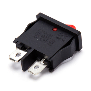 KCD7-101 10A 250VAC 2ピン照明付き直角オンオフミニCQCロッカースイッチ - Product Image 2