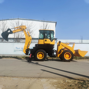Retroexcavadora 4WD de cambio profesional directa de fábrica usada Máquina de excavación y carga de 8 toneladas - Product Image 4