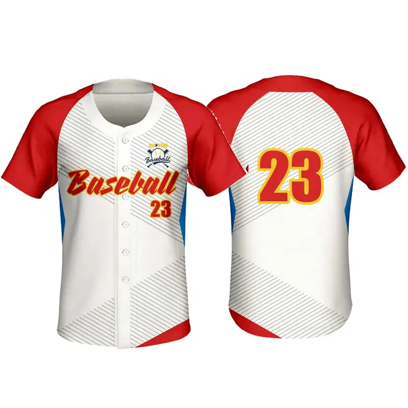Benutzer definierte Sublimation Druck Team Name und Nummer Baseball Jersey Hip Hop personal isierte Baseball Jersey Shirts