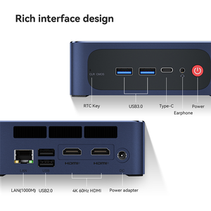 Beelink Intel Core i5 1235U Procesadores 10C 12T Computadoras de escritorio de bolsillo WiFi 6 Micro Computadora Pc Gaming Industrial DDR4 Mini PC - Product Image 6