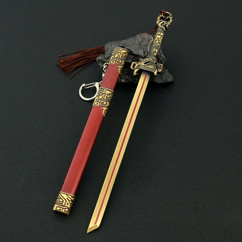 ดาบเสือแกะสลักจางเหลียว 22ซม