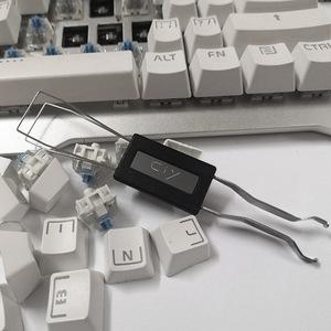 Herramienta para teclado DIY, extractor de interruptor de teclas de acero inoxidable, herramienta de extracción 2 en 1 para teclado mecánico, removedor de teclas CIY personalizado - Product Image 5