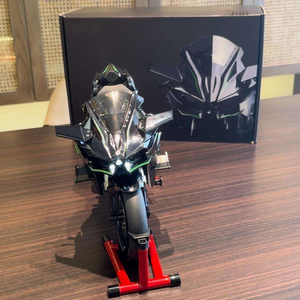 Stokta 1:6 ölçekli H2 büyük simülasyon elektrikli sprey koleksiyonu alaşım oyuncak Motor Diecast motosiklet modeli ile duman - Product Image 4