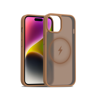 Cep telefonu kabuk manyetik kablosuz şarj darbeye cilt hissediyorum Apple için iPhone 15 için mat saydam koruyucu kapak - Product Image 1