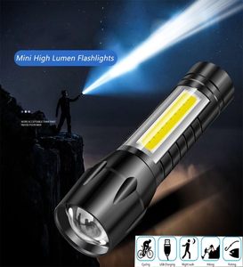 Taşınabilir şarj edilebilir Zoom LED el feneri XPE flaş ışıklı fener fener 3 aydınlatma modları kamp işık Mini Led el feneri - Product Image 5
