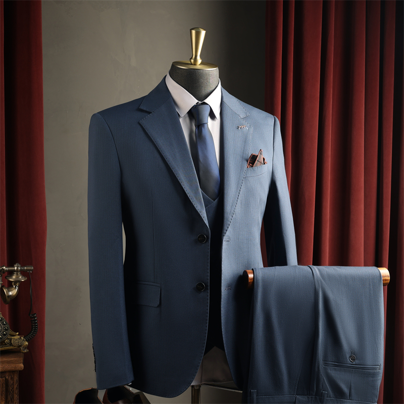 9016 Foggy Blue (suit + vest + pants)