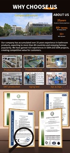 Bộ hệ thống van trộn kỹ thuật số thông minh điều khiển bằng ứng dụng WiFi, tích hợp chức năng điều chỉnh nhiệt độ, kiểu lắp âm tường, dành cho phòng tắm, sản xuất bởi Stepon (OEM/ODM). - Product Image 2