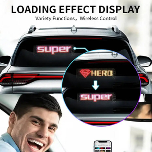 K12LED Car Sign Programmable <strong>LED</strong> <strong>Matrix</strong> Panel Flexible Screen <strong>Display</strong> <strong>Message</strong> Scrolling Sign APP <strong>Control</strong> for Cars Shop Bar Party - Product Image 6