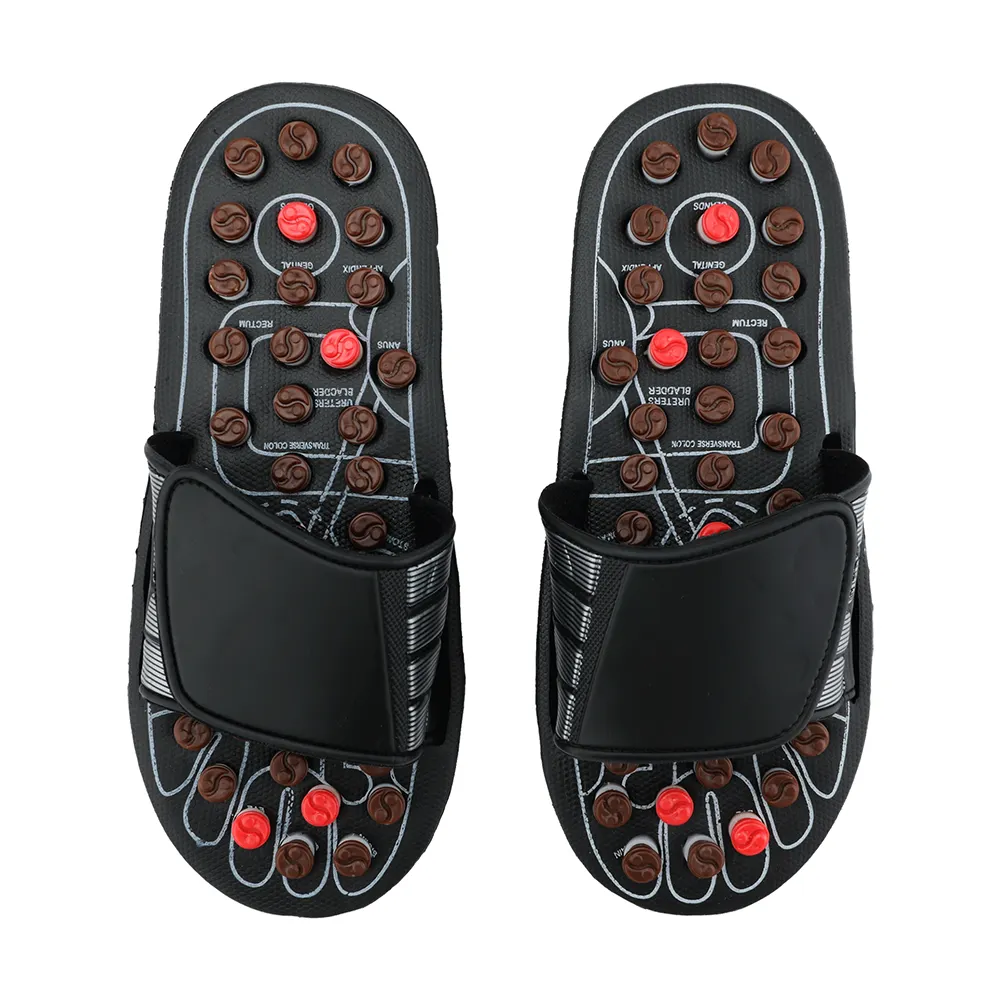 Jade Stone Hochwertige Gesundheitspflege Heilung Akupunktur Schuhe Slipper Natural für Fuß massage