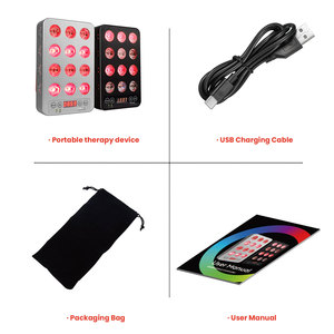 ミニハンドヘルド赤色光治療装置12 LED充電式バッテリー赤赤外線光治療 - Product Image 3
