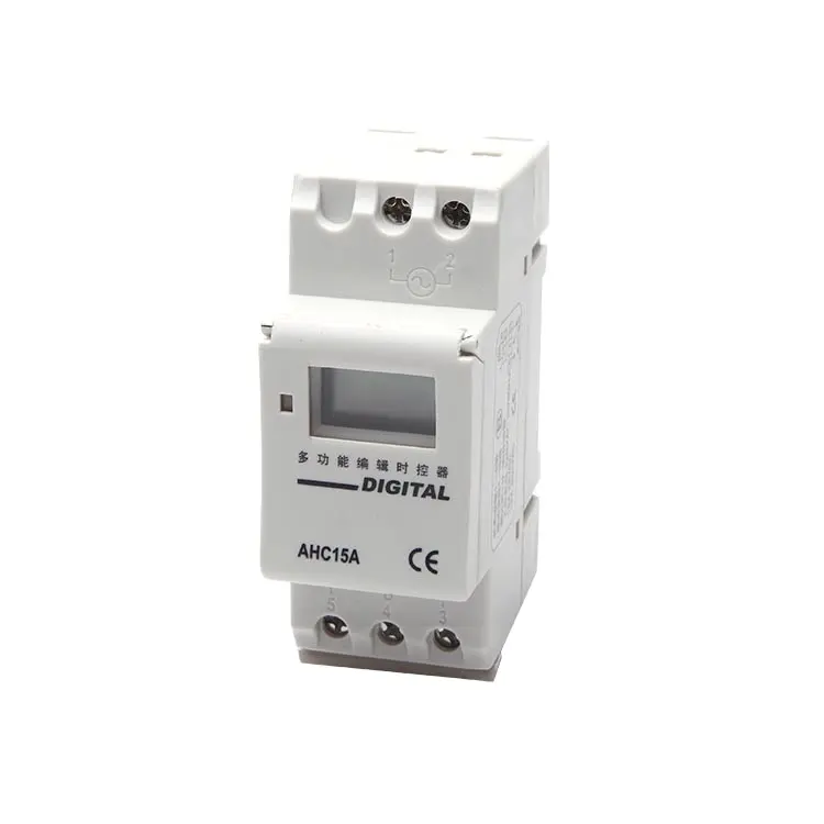 QIANJI — interrupteur de minuterie électrique AHC15A, 220v, programmable, us, équipement électrique, minuterie pour chauffe-eau, bricolage