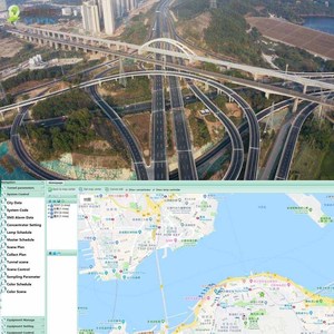 Уличные светильники IoT, интеллектуальные городские инфраструктуры, основаны на автоматическом уличном освещении и сети датчиков движения автомобилей - Product Image 2