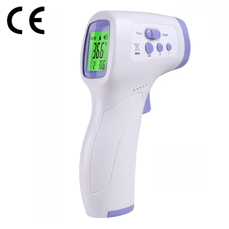 Termómetro infrarrojo CK-T1501 sin contacto con alarma de alta temperatura y función de cambio de Color para la medición del cuerpo y el objeto