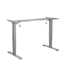 Mesa de acero de escritorio de ordenador de Pie ajustable en altura de doble motor ergonómico de 3 secciones con marco extensible para uso en oficina - Product Image 5
