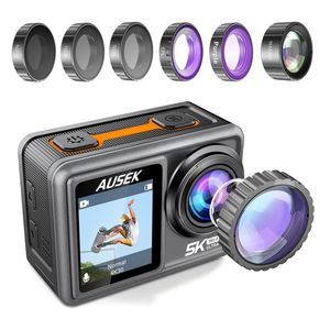 Cámara DE ACCIÓN S81TR 5K 4K60FPS EIS Video con lente de filtro opcional Zoom de 48MP 1080P Webcam Vlog WiFi Sports Cam con control remoto