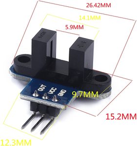 IR-Infrarot-Schlitz-Optokoppler modul Drehzahl mess sensor 3,3 V bis 5V Foto unterbrecher sensor für Arduino