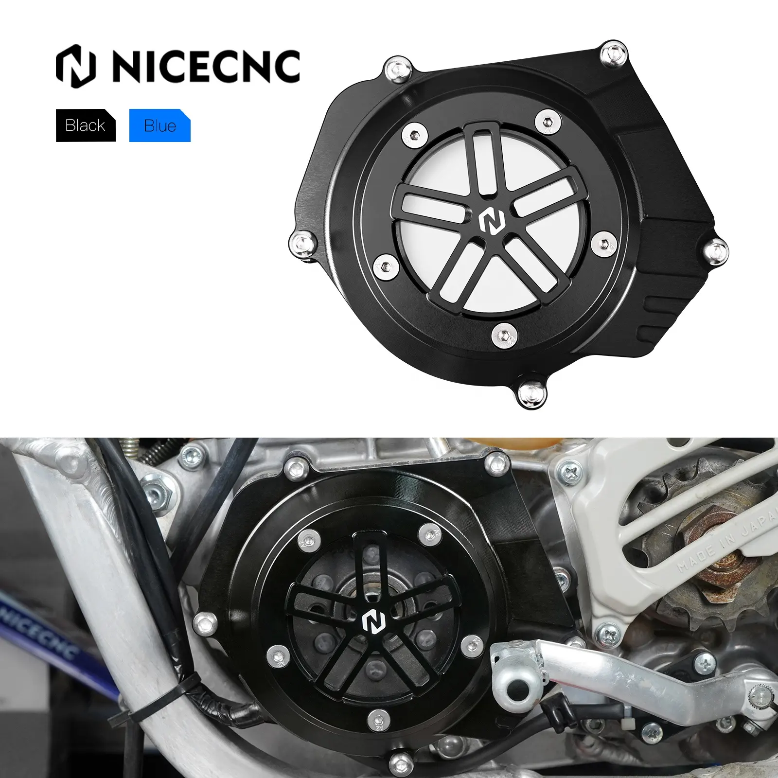 Cubierta del generador del estator del Motor izquierdo NiceCNC para Yamaha YZ250 YZ 250 1999-2020 2021 2022 2023 2024